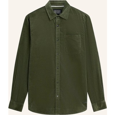 Scotch & Soda Cordhemd Regular Fit gruen