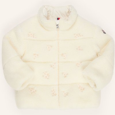 Moncler Enfant Steppjacke Chiara Aus Teddyfell weiss