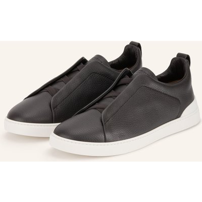 Zegna Slip-On-Sneaker Triple Stitch™ braun