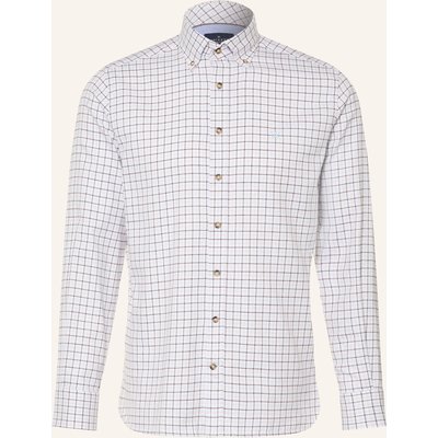 Hackett London Flanellhemd Tailored Fit braun