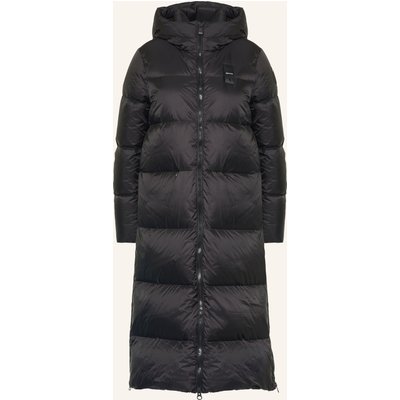 Blauer Daunenmantel Celia schwarz