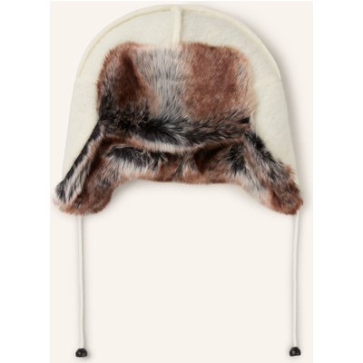 66°North Mütze Kaldi Artic Mit Kunstfell beige