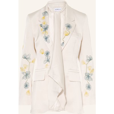 Marella Blazer Mlltema Mit Abnehmbarem Schal weiss