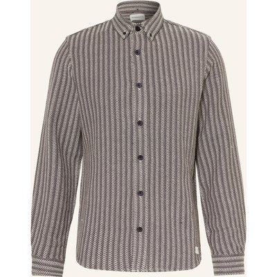 Nowadays Hemd Comfort Fit braun