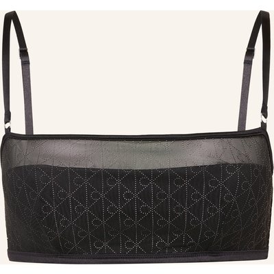 Calvin Klein Bustier Minimalist Emblem Mit Schmucksteinen schwarz