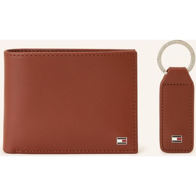 Tommy Hilfiger Set: Geldbörse Und Schlüsselanhänger braun