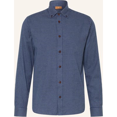 Mos Mosh Gallery Flanellhemd Mmgmarco Comfort Fit blau