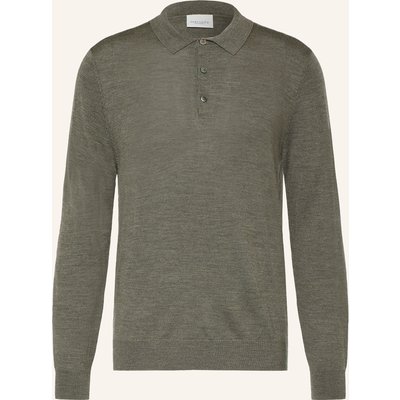 Profuomo Strick-Poloshirt Aus Merinowolle gruen