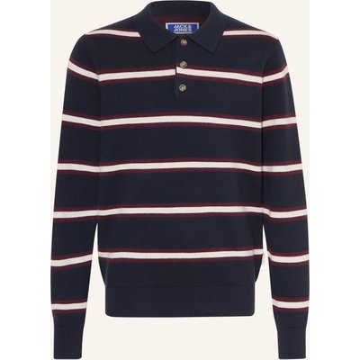 Jack&Jones Strick-Poloshirt blau