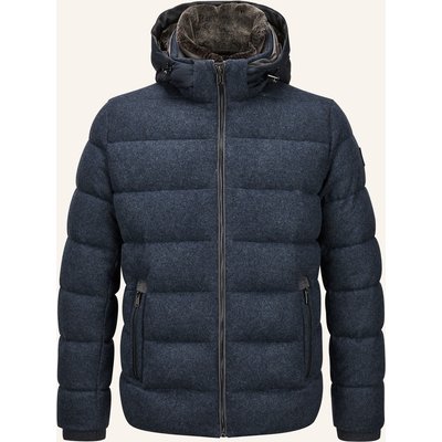 Milestone Steppjacke Msmason Im Materialmix Mit Abnehmbarem Kragen blau