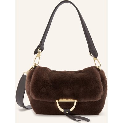 Abro Handtasche Temi Small Aus Kunstfell braun