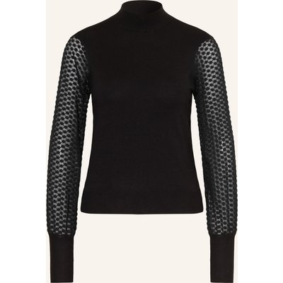 Rino & Pelle Pullover Kalinka Im Materialmix schwarz