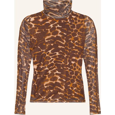 Fabienne Chapot Rollkragenshirt Jaydn Aus Mesh braun