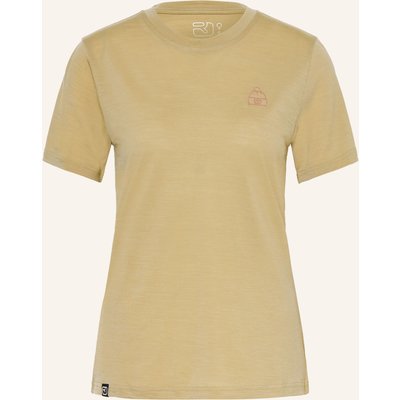 Ortovox Funktionsshirt 150 Cool Beanie Ts Mit Merinowolle beige