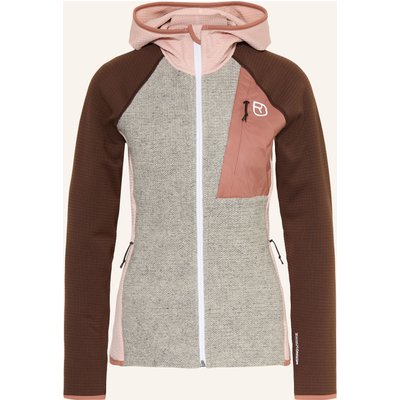 Ortovox Fleecejacke Fleece Gp Classic Knit Mit Merinowolle grau