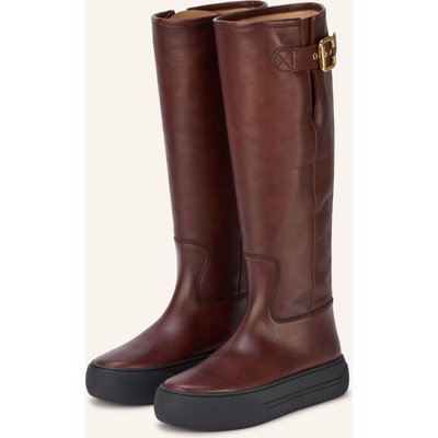 Chloé Plateau-Stiefel Delia braun