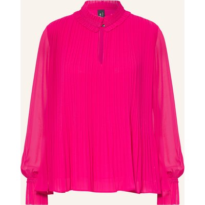 Marc Cain Blusenshirt Mit Plissees Und Spitze pink