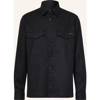 Belstaff Overjacket Castle Aus Flanell schwarz
