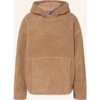 Elbsand Teddyfell-Hoodie braun