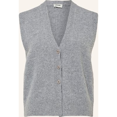Drykorn Strickweste Abalia grau