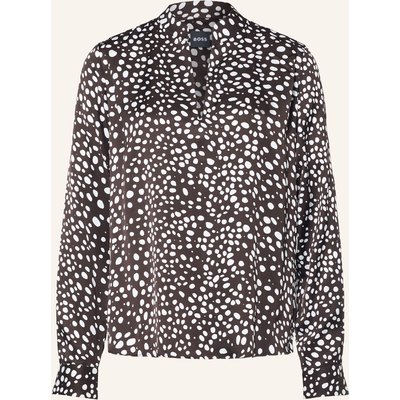 Boss Blusenshirt Belindinati Aus Satin braun