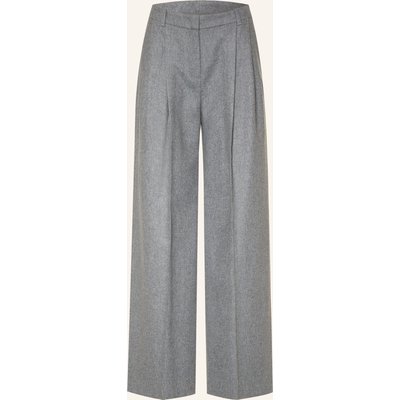 Boss Marlenehose Tiana Aus Flanell grau