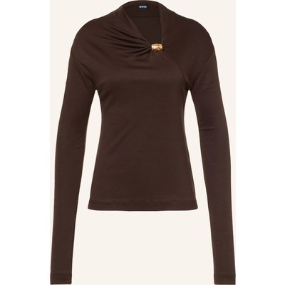 Boss Longsleeve Edonya braun