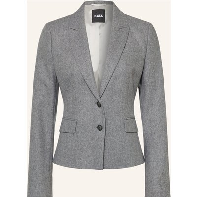 Boss Flanellblazer Jia grau