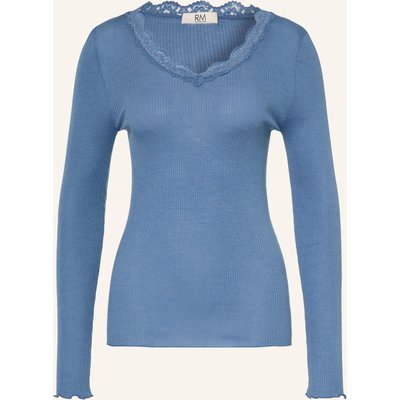 Rosemunde Longsleeve Balta Mit Spitze blau