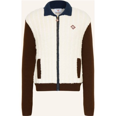 Casablanca Strickjacke Im Materialmix weiss