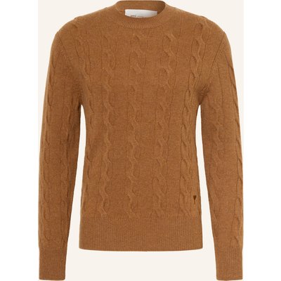 Ami Paris Pullover Aus Merinowolle braun