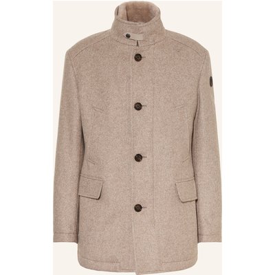 Joop! Wollmantel Gary Mit Kunstfell Und Herausnehmbarer Blende beige