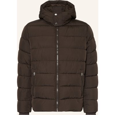 Joop! Jeans Steppjacke Joshas Mit Abnehmbarer Kapuze braun