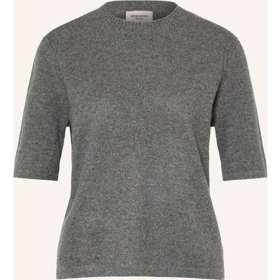 Weekend Max Mara Strickshirt Ananas Aus Cashmere grau