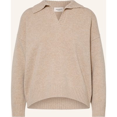 Weekend Max Mara Strick-Poloshirt Agre beige