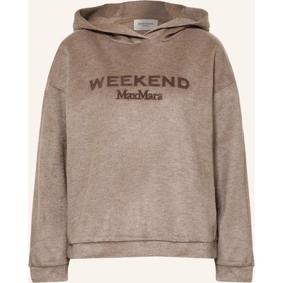 Weekend Max Mara Fleece-Hoodie Vetrino braun