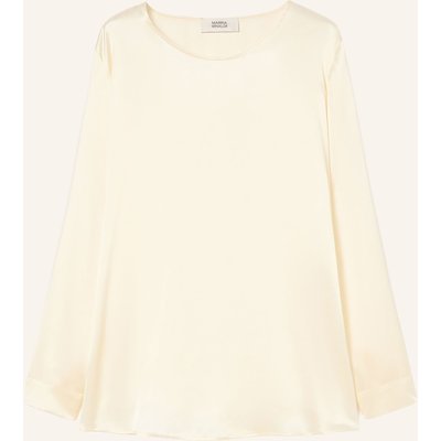 Marina Rinaldi Blusenshirt Mrvargento Aus Seide weiss
