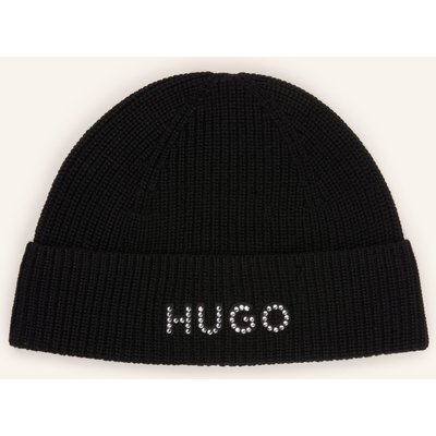 Hugo Mütze Siro Mit Schmucksteinen schwarz