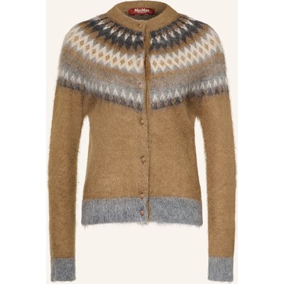 Max Mara Studio Strickjacke Meringa Mit Mohair braun