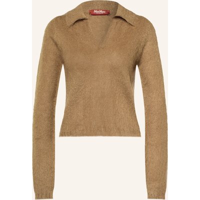 Max Mara Studio Pullover Febe Mit Mohair braun