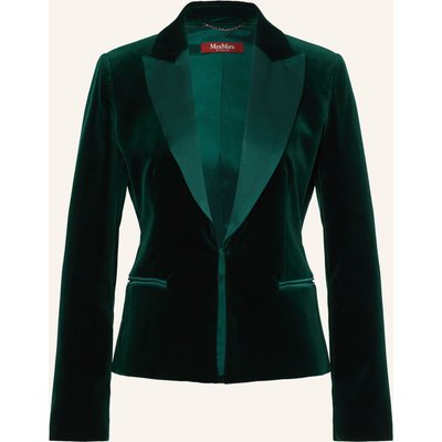 Max Mara Studio Samtblazer Filante gruen