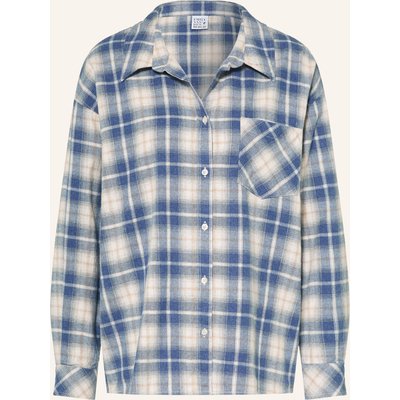 Emily Van Den Bergh Hemdbluse Aus Flanell blau