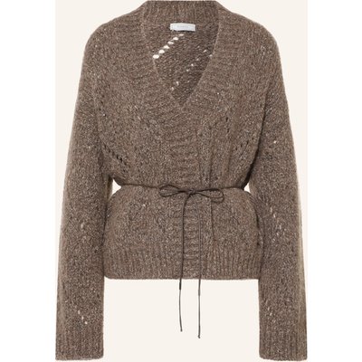 Peserico Strickjacke Mit Alpaka Und Pailletten braun