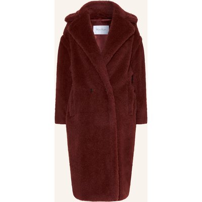 Max Mara Teddyfell-Mantel Tedgirl Mit Alpaka rot