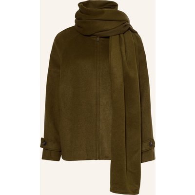Neo Noir Jacke Paige Mit Abnehmbarem Schal gruen