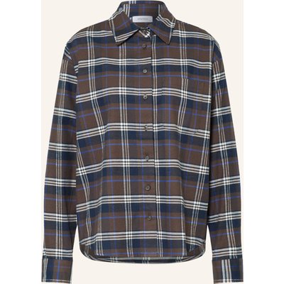 Darling Harbour Hemdbluse Aus Flanell braun