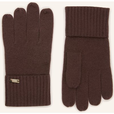 Herno Handschuhe Aus Cashmere braun