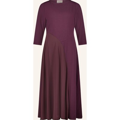 Cartoon Kleid Im Materialmix Mit 3/4-Arm rot
