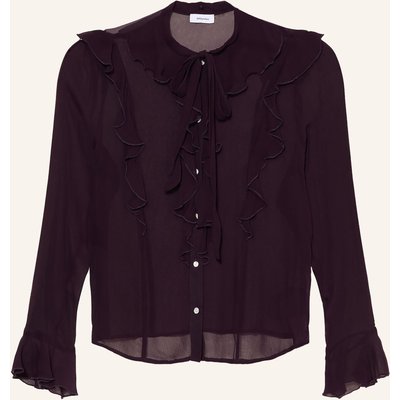 Darling Harbour Schluppenbluse Mit Volants lila
