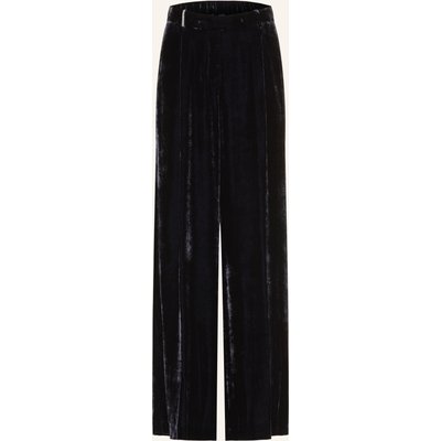 Peserico Marlenehose Aus Samt blau